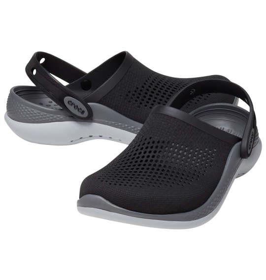 大きいサイズ メンズ crocs サンダル LITERIDE 360 CLOG ブラック × グレー 1240-3234-2 M11 M12 M13