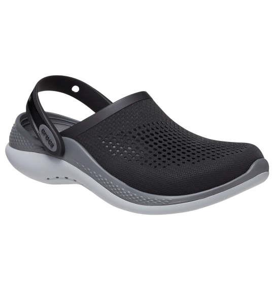 大きいサイズ メンズ crocs サンダル LITERIDE 360 CLOG ブラック × グレー 1240-3234-2 M11 M12 M13