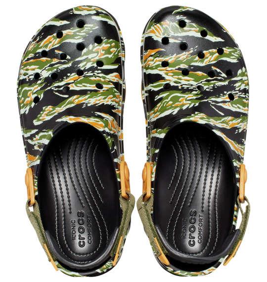 大きいサイズ メンズ crocs サンダル CLASSIC ALL TERRAIN CAMO CLOG ブラック × マルチ 1240-3235-1 M11 M12 M13 M14 M15 M16 M17