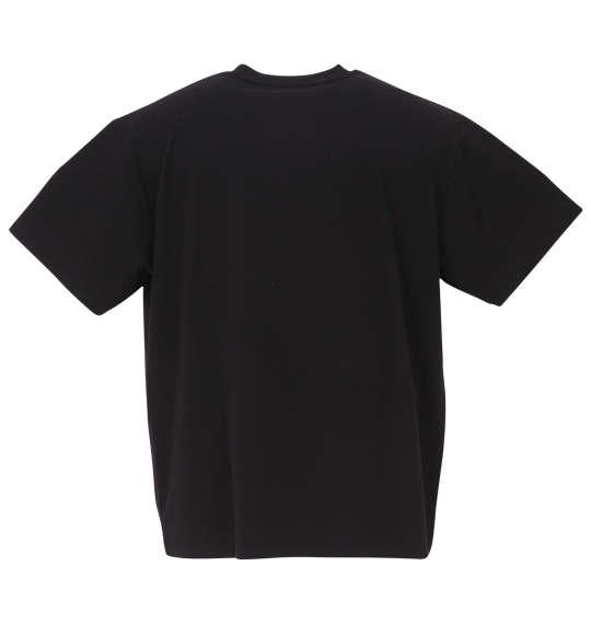 大きいサイズ メンズ COLLINS TPU格子ジャガード Vネック 半袖 Tシャツ ブラック 1258-3260-2 3L 4L 5L 6L 8L