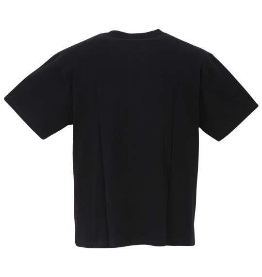 大きいサイズ メンズ SHELTY ベアー刺繍 半袖 Tシャツ ブラック 1268-3230-2 3L 4L 5L 6L 8L