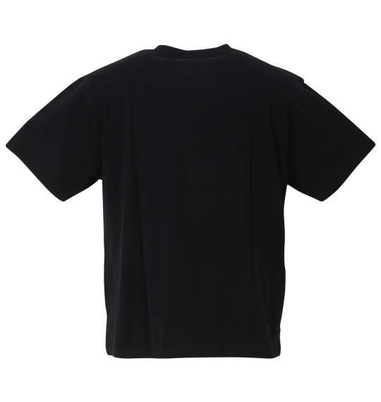 大きいサイズ メンズ SHELTY ベアープリント 半袖 Tシャツ ブラック 1268-3231-2 3L 4L 5L 6L 8L