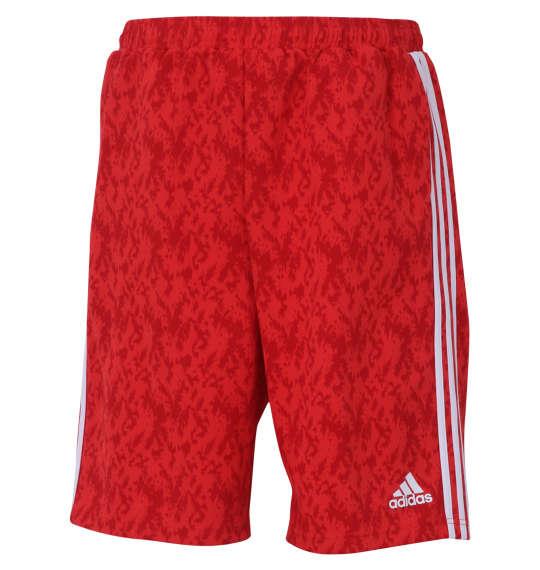 大きいサイズ メンズ adidas 総柄 ハーフパンツ レッド 1274-3230-1 3XO 4XO 5XO 6XO 7XO 8XO