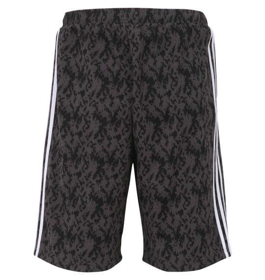 大きいサイズ メンズ adidas 総柄 ハーフパンツ ダークグレー 1274-3230-2 3XO 4XO 5XO 6XO 7XO 8XO