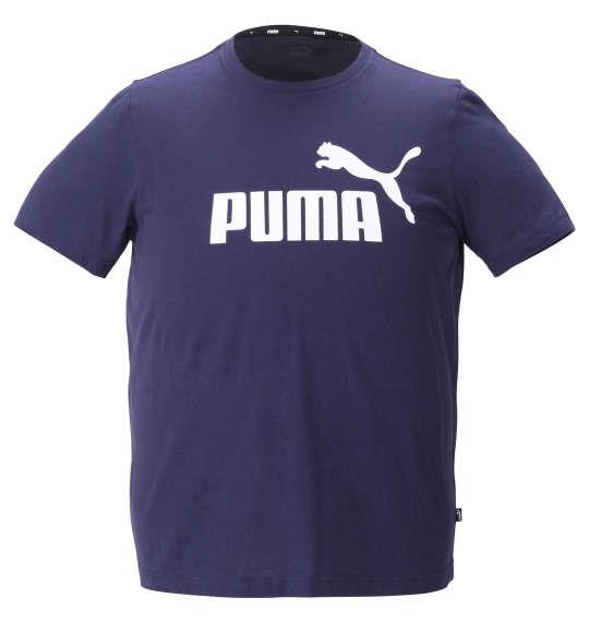 大きいサイズ メンズ PUMA エッセンシャルロゴ 半袖 Tシャツ ピーコート 1278-3202-1 2XL 3XL 4XL