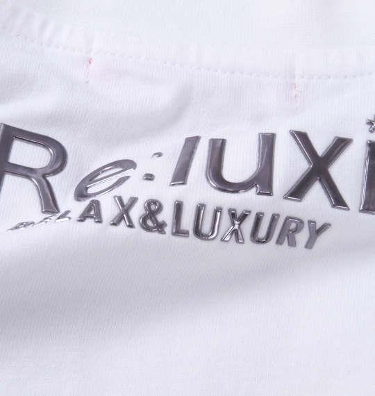 大きいサイズ メンズ Re:luxi クロスロゴ 半袖 Tシャツ ホワイト 1278-3205-1 3L 4L 5L 6L