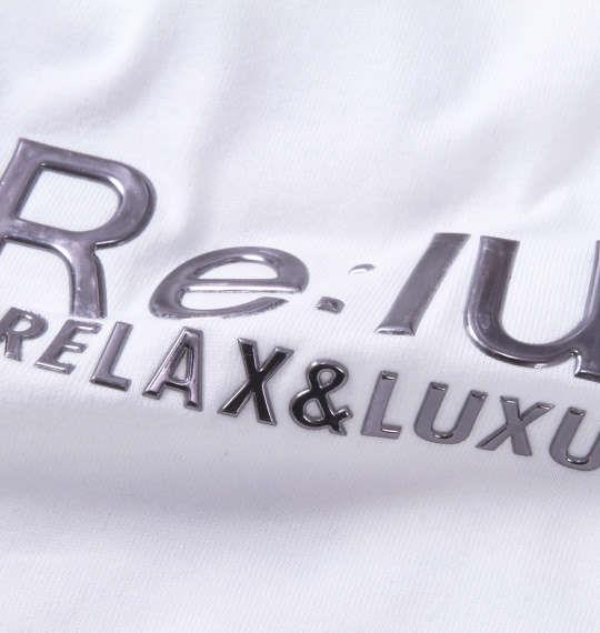 大きいサイズ メンズ Re:luxi スクリプトアーチ 半袖 Tシャツ ホワイト 1278-3206-1 3L 4L 5L 6L