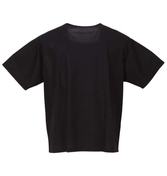 大きいサイズ メンズ PSYCHO NATION サイコベアジップ切替 半袖 Tシャツ ブラック 1278-3207-2 3L 4L 5L 6L
