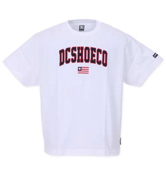 大きいサイズ メンズ DCSHOES 23 ARCH LOGO 半袖 Tシャツ ホワイト 1278-3221-1 3L 4L 5L 6L