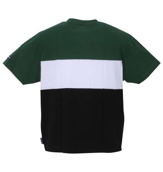 大きいサイズ メンズ DCSHOES 23 THREE BLOCK 半袖 Tシャツ グリーン × ホワイト × ブラック 1278-3222-1 3L 4L 5L 6L