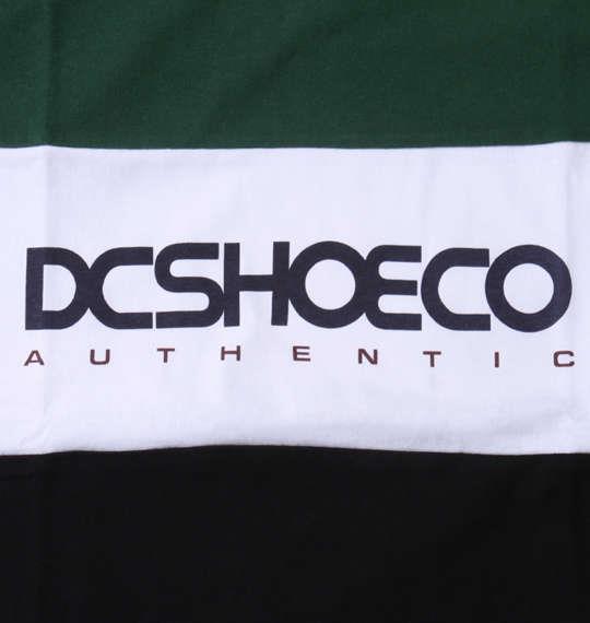 大きいサイズ メンズ DCSHOES 23 THREE BLOCK 半袖 Tシャツ グリーン × ホワイト × ブラック 1278-3222-1 3L 4L 5L 6L