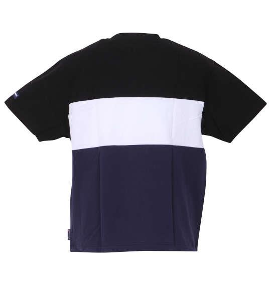 大きいサイズ メンズ DCSHOES 23 THREE BLOCK 半袖 Tシャツ ブラック × ホワイト × ネイビー 1278-3222-2 3L 4L 5L 6L