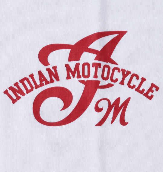 大きいサイズ メンズ INDIAN MOTOCYCLE 天竺プリント 半袖 Tシャツ オフホワイト 1278-3235-1 3L 4L 5L 6L 8L