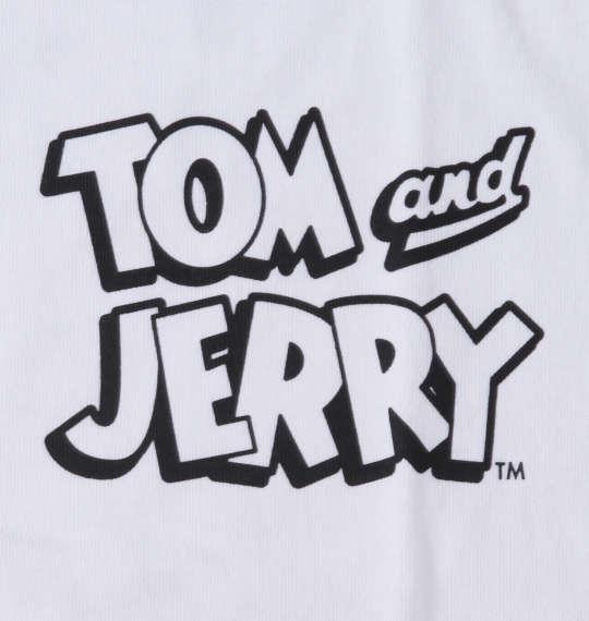 大きいサイズ メンズ TOM and JERRY 天竺プリント 半袖 Tシャツ オフホワイト 1278-3246-1 3L 4L 5L 6L 8L