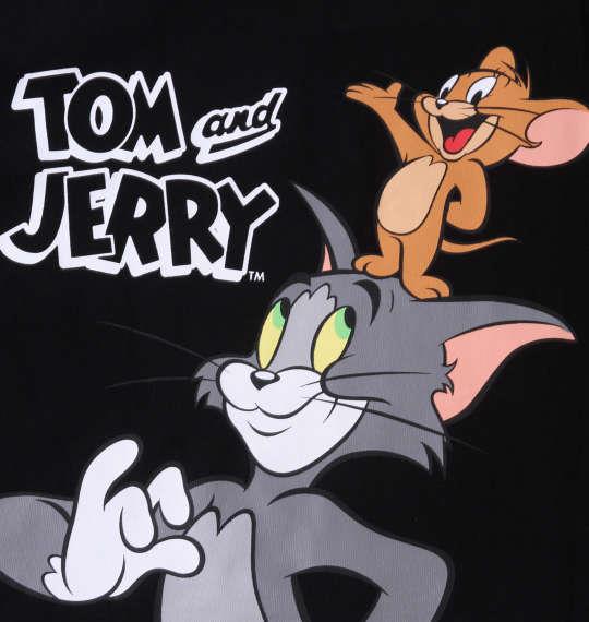 大きいサイズ メンズ TOM and JERRY 天竺プリント 半袖 Tシャツ ブラック 1278-3246-2 3L 4L 5L 6L 8L