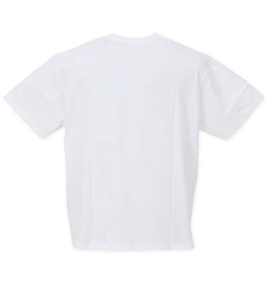 大きいサイズ メンズ 長州力 天竺プリント 半袖 Tシャツ オフホワイト 1278-3249-1 3L 4L 5L 6L 8L