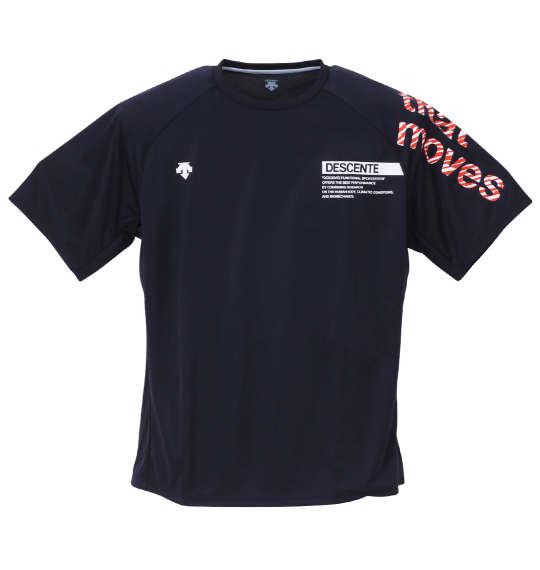 大きいサイズ メンズ DESCENTE 半袖 Tシャツ ネイビー 1278-3270-3 3L 4L 5L 6L