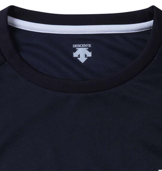 大きいサイズ メンズ DESCENTE 半袖 Tシャツ ネイビー 1278-3270-3 3L 4L 5L 6L