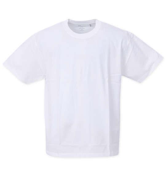 大きいサイズ メンズ Mc.S.P オーガニックコットン クルーネック 半袖 Tシャツ オフホワイト 1278-3520-1 3L 4L 5L 6L 7L 8L