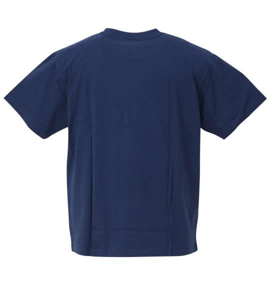 大きいサイズ メンズ Mc.S.P オーガニックコットン クルーネック 半袖 Tシャツ ブルー 1278-3520-9 3L 4L 5L 6L 7L 8L