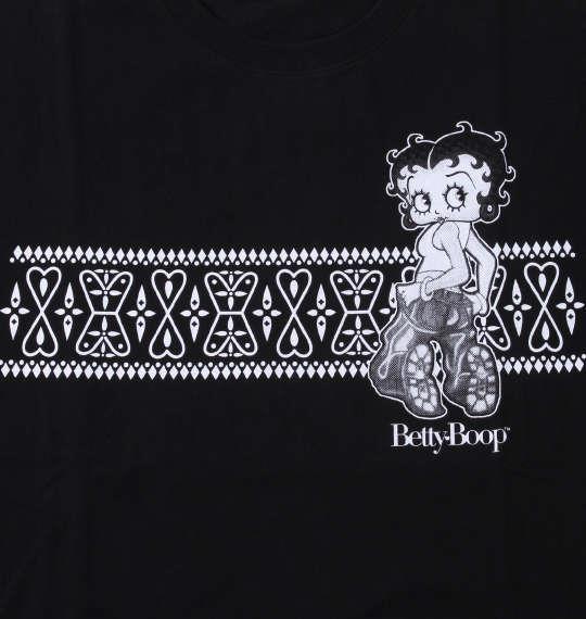 大きいサイズ メンズ BETTY BOOP 天竺プリント 半袖 Tシャツ ブラック 1278-3540-2 3L 4L 5L 6L 8L