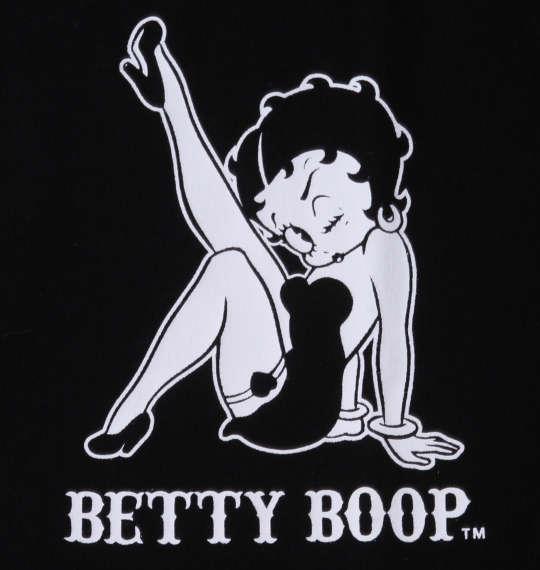 大きいサイズ メンズ BETTY BOOP 天竺プリント 半袖 Tシャツ ブラック 1278-3541-2 3L 4L 5L 6L 8L