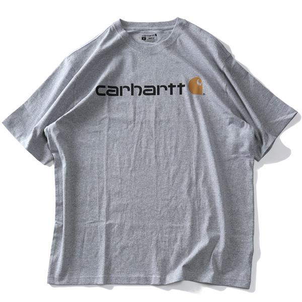 大きいサイズ メンズ CARHARTT カーハート ルーズフィット ロゴプリント 半袖 Tシャツ USA直輸入 k195