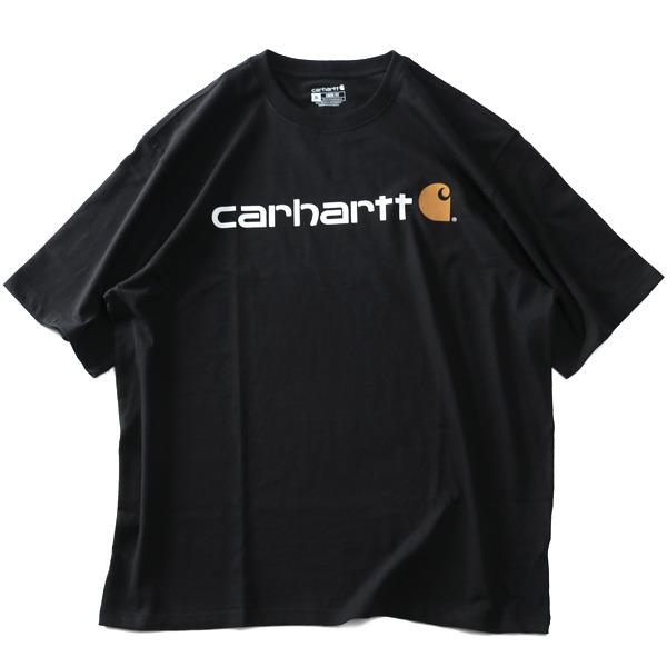 大きいサイズ メンズ CARHARTT カーハート ルーズフィット ロゴプリント 半袖 Tシャツ USA直輸入 k195