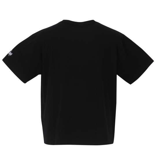 大きいサイズ メンズ in the attic ポンチ ノースリーブ パーカー + 半袖 Tシャツ ブラック × ブラック 1258-3222-2 3L 4L 5L 6L