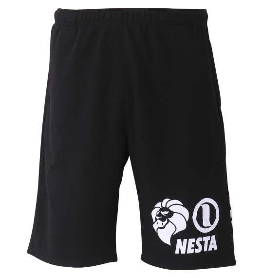 大きいサイズ メンズ NESTA BRAND 裏毛 スウェット ハーフパンツ ブラック 1274-3275-2 3L 4L 5L 6L 8L