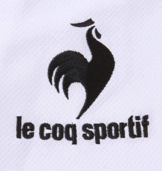 大きいサイズ メンズ LE COQ SPORTIF エコペット ハーフジップ 半袖 シャツ ホワイト 1278-3264-1 3L 4L 5L 6L