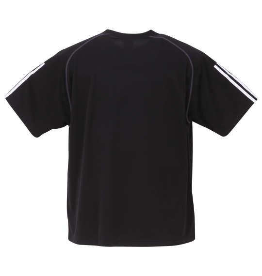 大きいサイズ メンズ adidas 半袖 Tシャツ ブラック 1278-3292-2 3XO 4XO 5XO 6XO 7XO 8XO