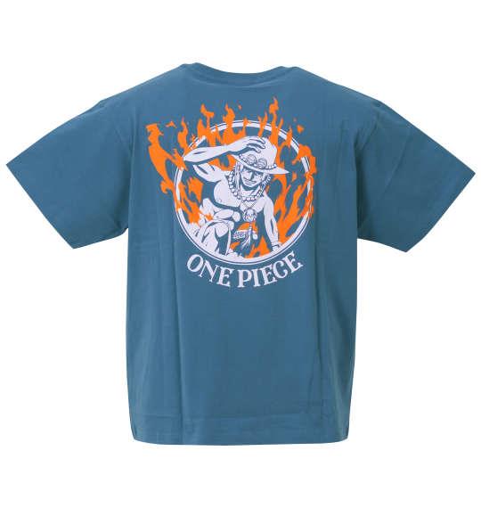 大きいサイズ メンズ ONE PIECE エース 半袖 Tシャツ オリエンタルブルー 1278-3531-1 3L 4L 5L 6L 8L