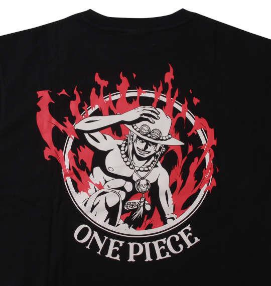 大きいサイズ メンズ ONE PIECE エース 半袖 Tシャツ ブラック 1278-3531-2 3L 4L 5L 6L 8L