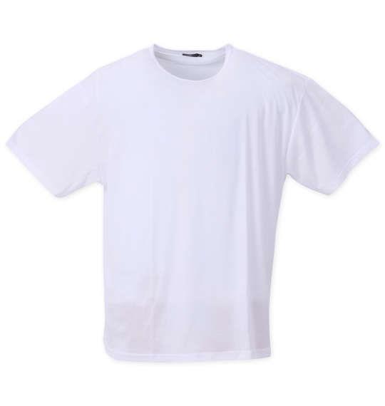 大きいサイズ メンズ De/Ou 消臭 クルーネック 半袖 Tシャツ ホワイト 1249-3230-1 3L 4L 5L 6L 7L 8L