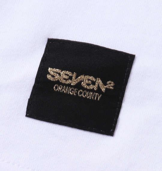 大きいサイズ メンズ SEVEN2 半袖 Tシャツ ホワイト 1268-3201-1 3L 4L 5L 6L 8L