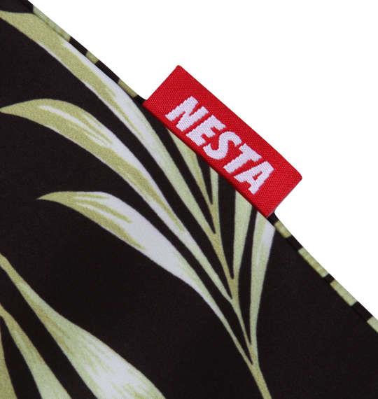 大きいサイズ メンズ NESTA BRAND オープンカラー 半袖 シャツ ブラック 1277-3251-2 3L 4L 5L 6L 8L