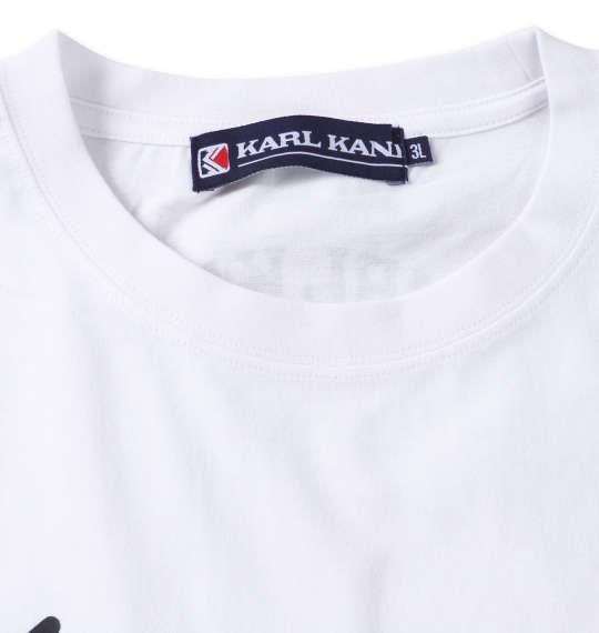 大きいサイズ メンズ KARL KANI 天竺 半袖 Tシャツ ホワイト 1278-3265-1 3L 4L 5L 6L 8L