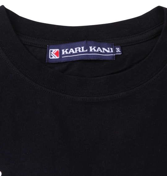 大きいサイズ メンズ KARL KANI 天竺 半袖 Tシャツ ブラック 1278-3265-2 3L 4L 5L 6L 8L