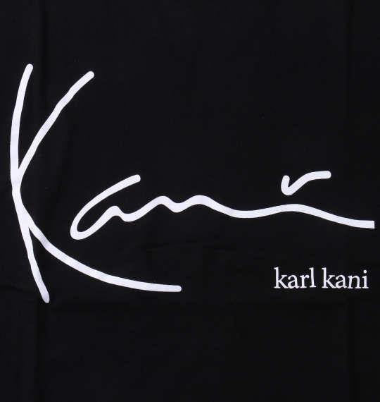 大きいサイズ メンズ KARL KANI 天竺 半袖 Tシャツ ブラック 1278-3265-2 3L 4L 5L 6L 8L