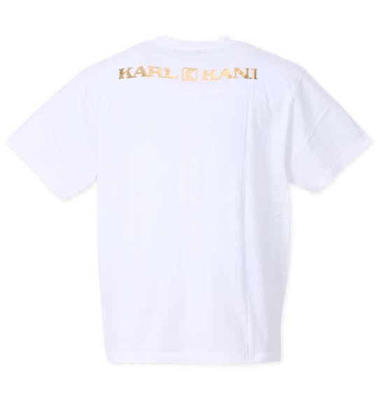 大きいサイズ メンズ KARL KANI 天竺 半袖 Tシャツ ホワイト 1278-3266-1 3L 4L 5L 6L 8L