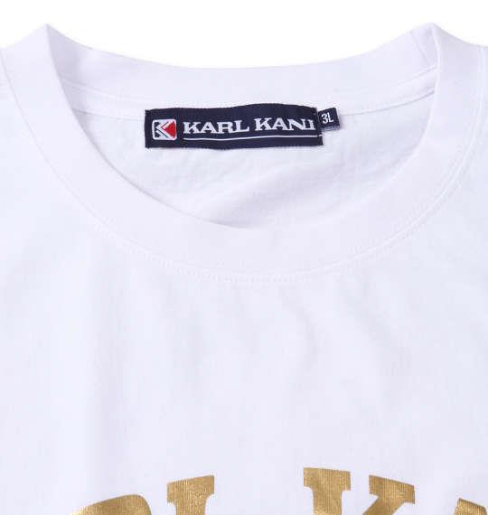 大きいサイズ メンズ KARL KANI 天竺 半袖 Tシャツ ホワイト 1278-3266-1 3L 4L 5L 6L 8L