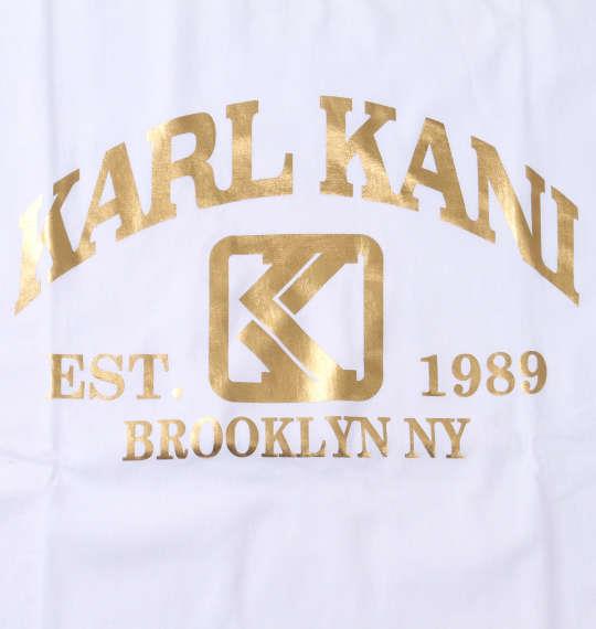 大きいサイズ メンズ KARL KANI 天竺 半袖 Tシャツ ホワイト 1278-3266-1 3L 4L 5L 6L 8L