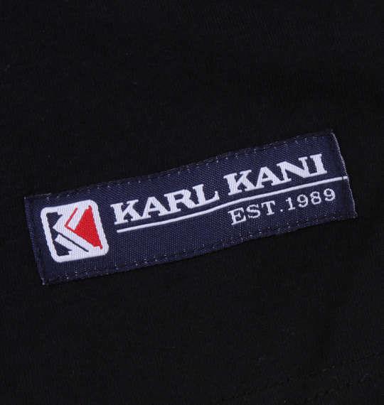 大きいサイズ メンズ KARL KANI 天竺 半袖 Tシャツ ブラック 1278-3266-2 3L 4L 5L 6L 8L