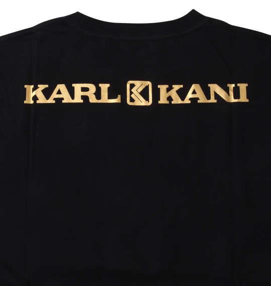 大きいサイズ メンズ KARL KANI 天竺 半袖 Tシャツ ブラック 1278-3266-2 3L 4L 5L 6L 8L