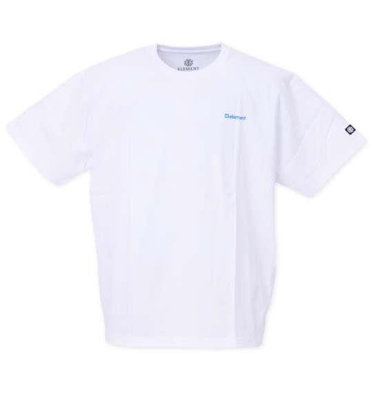 大きいサイズ メンズ ELEMENT JOINT 半袖 Tシャツ ホワイト 1278-3551-1 3L 4L 5L 6L