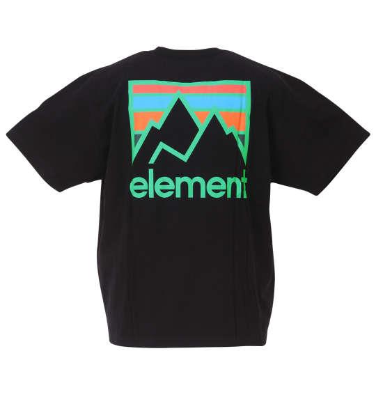 大きいサイズ メンズ ELEMENT JOINT 半袖 Tシャツ ブラック 1278-3551-2 3L 4L 5L 6L