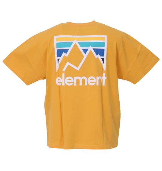 大きいサイズ メンズ ELEMENT JOINT 半袖 Tシャツ イエロー 1278-3551-3 3L 4L 5L 6L