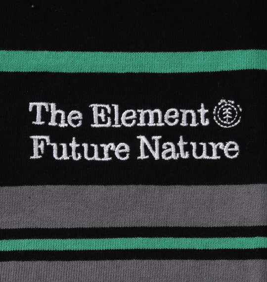 大きいサイズ メンズ ELEMENT BIG BORDER 半袖 Tシャツ ブラック 1278-3552-2 3L 4L 5L 6L