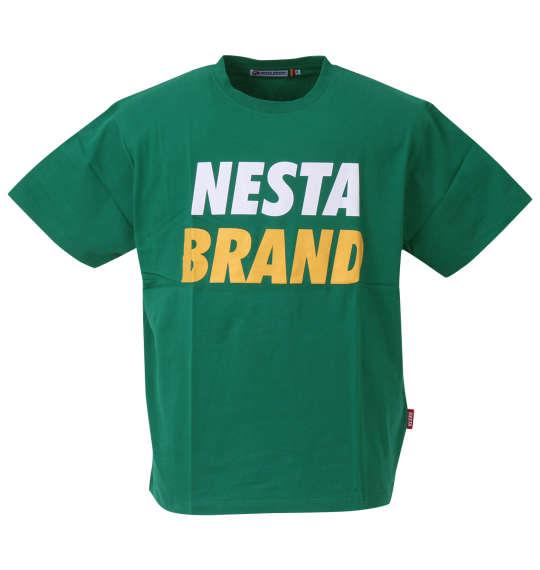 大きいサイズ メンズ NESTA BRAND 天竺 半袖 Tシャツ グリーン 1278-3566-1 3L 4L 5L 6L 8L